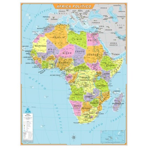 Mapa Continente Africano Político