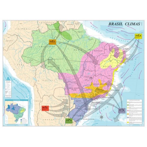 Mapa Brasil Climas
