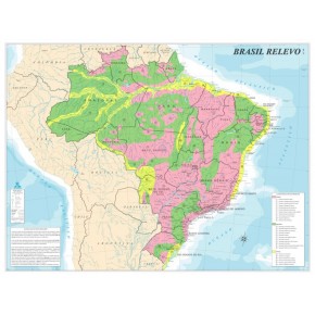 Mapa Brasil Relevos