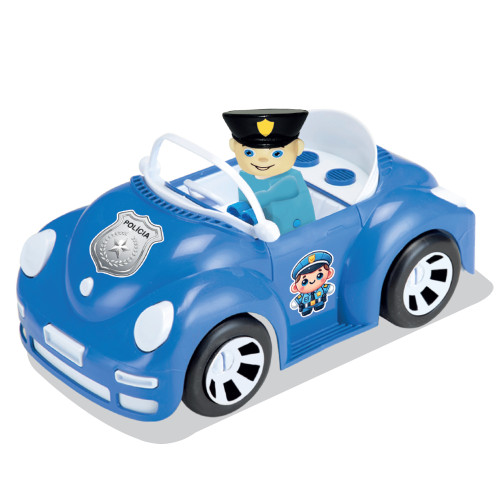 Carro Supercar Polícia - Veículo e Boneco Policial