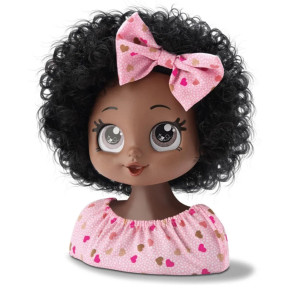 Boneca My Style Hair Negra Busto Bee Toys Com Acessorios