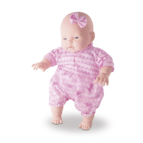 Boneca Ki-Fofa Branca 30a cm Nova Toys com Mamadeira e Chupeta