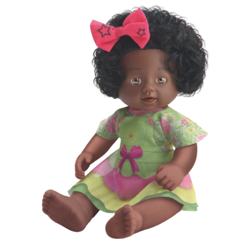 Boneca Rubbie Negra Charmosa Vinil Macio 34cm Bee Toys Boneca Rubbie Negra Charmosa Vinil Macio 34cm Bee Toys