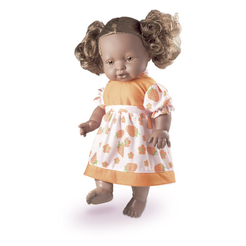 Boneca Gully Negra 38a cm Nova Toys Cabelo Cacheado e Vestido Boneca Gully Negra 38a cm Nova Toys Cabelo Cacheado e Vestido