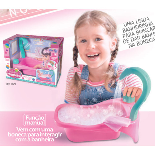 Boneca Bibiane na Banheira Boneca Bibiane na Banheira