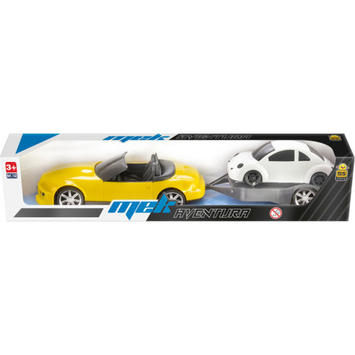 Carro Conversivel Com Carreta E Carrinho MEK BS Toys Original