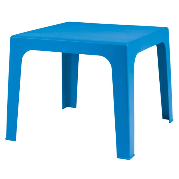 Mesinha Mor Kids Azul Infantil Quadrada Plastico Resistente 40kg