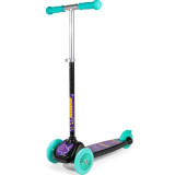 Patinete 3 Rodas Preto e Azul