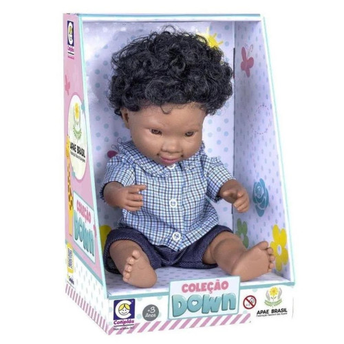 Boneco Down Menino Negro