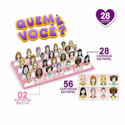 Quem é Você? Princesas Jogo Pais e Filhos Adivinhacao Infantil