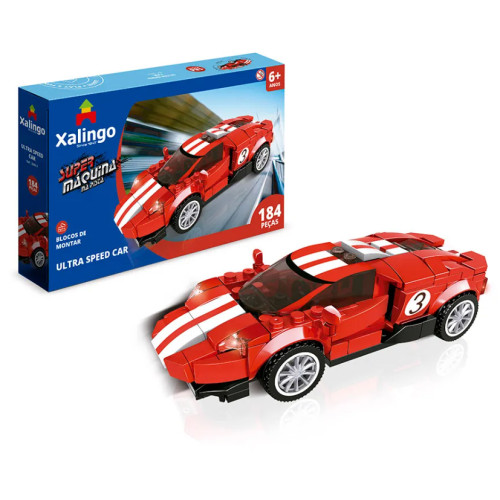 Blocos de Montar Super Máquina Pista Cores Sortidas