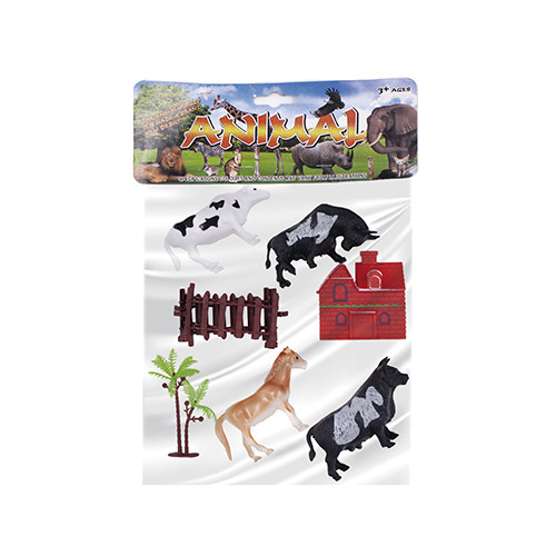 Kit Animais da Fazenda Completo Com Casinha E Animais Grandes