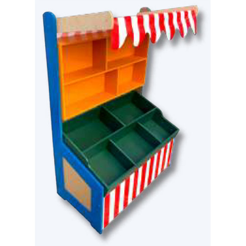 Feirinha Super Madeira Lig Lig Barraca de Mercado Grande 144cm MDF