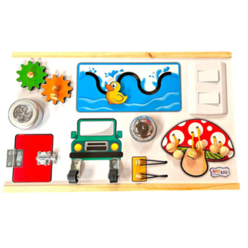 Mini Painel Psicomotor Sensorial Montessori De Atividades Mdf Mini Painel Psicomotor Sensorial Montessori De Atividades Mdf