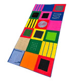 Tapete Sensorial Infantil Com 18 Texturas Educativo