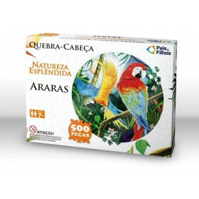 Quebra-Cabeça 500 Peças Araras Redondo
