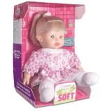 Boneca Hair Soft Loira Milk Brinquedos Corpo De Pano Macia