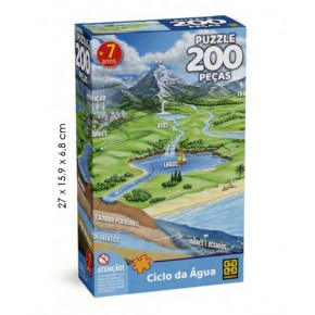Puzzle 200 pçs Ciclo da Água