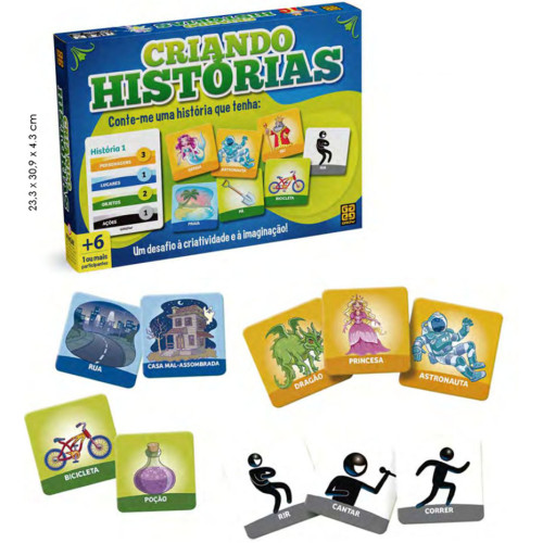 Criando Histórias Jogo EducativoGrow Infantil Estimula Criatividade Criando Histórias Jogo EducativoGrow Infantil Estimula Criatividade