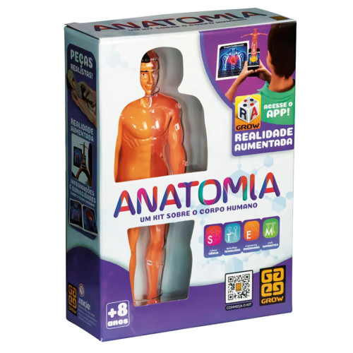 Anatomia - Stem Kit De Ciencias Anatomia STEM Corpo Humano Realidade Aumentada 3D