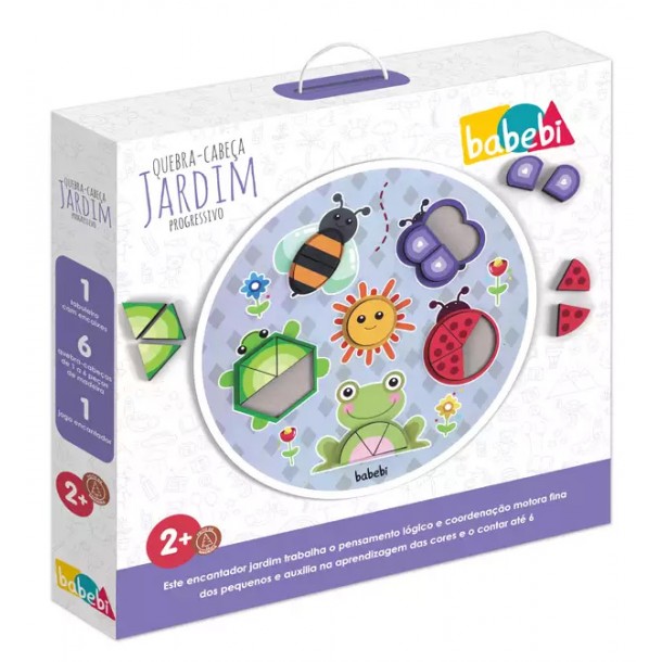 Quebra-Cabeça Progressivo Jardim
