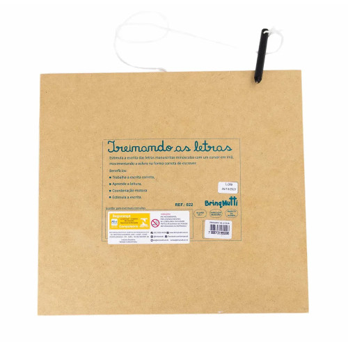 Treinando as Letras Brinquedo Educativo Treino Escrita Letra Manuscrita Magnetico