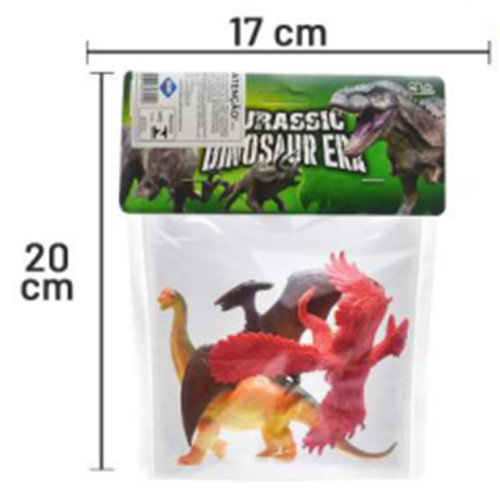 Dinossauros Kit 03 Peças Infantil Coleção