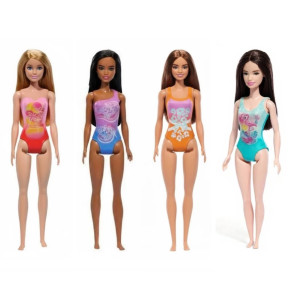 Boneca Barbie Praia Mattel Original Modelo Sortido Traje de Banho