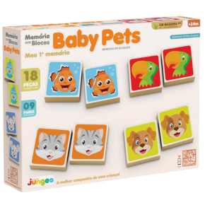 Memória Em Blocos Baby Pets