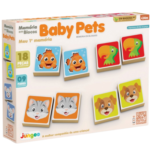 Memória Em Blocos Baby Pets