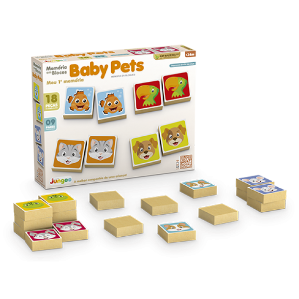 Memória Em Blocos Baby Pets