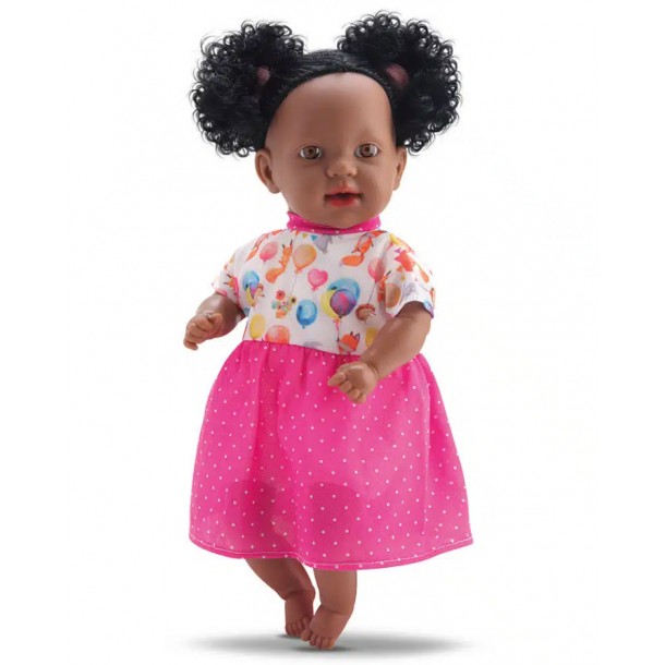 Boneca Dina Faz Xixi Negra