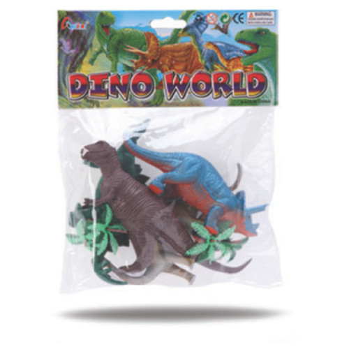 Dinossauro Kit com Acessórios - Conjunto 4 Dinossauros Sortidos