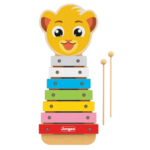 Xilofone Little Lion Madeira 7 Notas Musicalização Infantil
