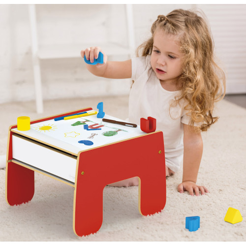 Mesinha Didática 2 em 1 - Madeira MDF Tampo Reversível