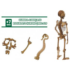 Quebra-Cabeça 3D Esqueleto Humano Unid Sortido