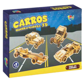 Quebra-Cabeça 3D Carros