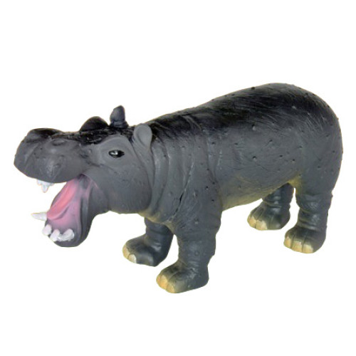 Hipopótamo Vinil Macio Grande 30cm Brinquedo Animal DB Play