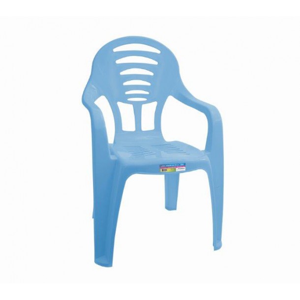 Cadeira Infantil Azul Com Braço