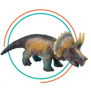 Dinossauro Tricerátops colecionável