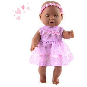 Boneca Sapekinha Faz Xixi Negra Com Mamadeira E Fralda