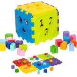 Cubo Didatico Solapa Grande Mercotoys 18 Pecas de Encaixar Vira Tapete