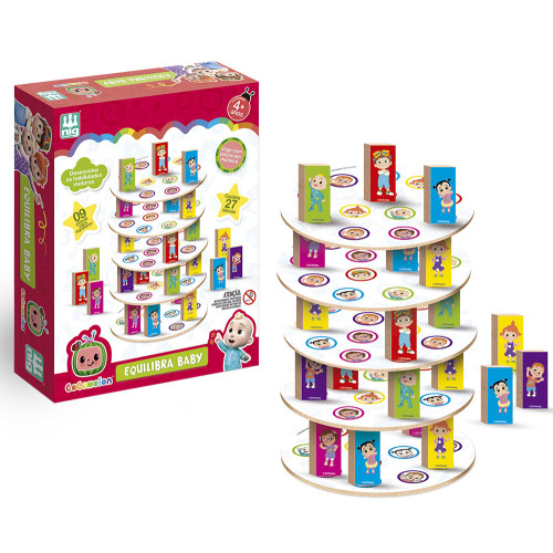 Equilibra Bebês Jogo Nig Madeira Torre de Equilibrio Infantil Equilibra Bebês Jogo Nig Madeira Torre de Equilibrio Infantil