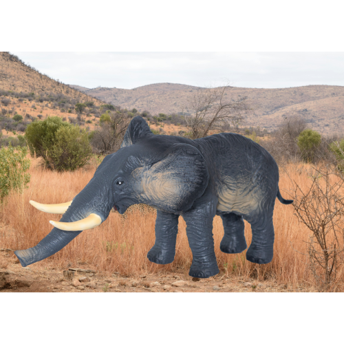 Elefante De Vinil Grande 21cm Macio Atóxico Infantil Elefante De Vinil Grande 21cm Macio Atóxico Infantil