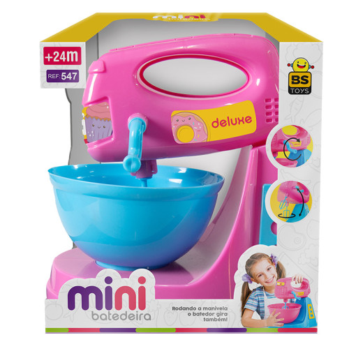 Batedeira Mini Infantil Bs Toys Com Manivela Gira O Batedor