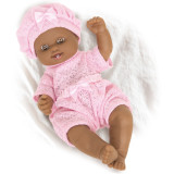 Boneca Milk Soft Reborn Negra Com Mamadeira Mágica Nova Toys