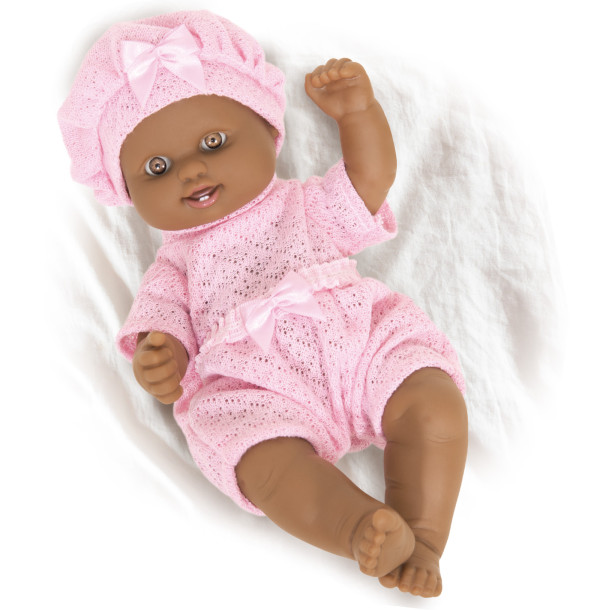 Boneca Milk Soft Reborn Negra Com Mamadeira Mágica Nova Toys